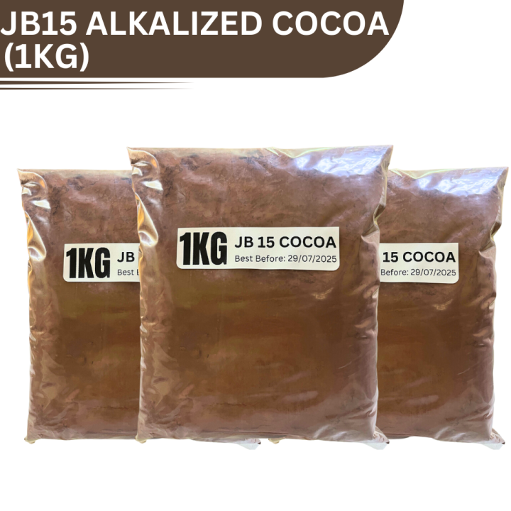 NEW STOCK JB15 Alkalized Cocoa Powder 1KG Ideal for Cocoa beverage and