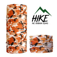 HIKE สินค้าพร้อมส่ง ผ้าบัฟ ผ้าบัพ โพกหัว กันแดด จักรยาน ตกปลา เดินป่า วิน vacation ลายพราง สีส้ม