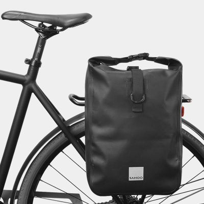 【hot】✇  Riding Carrier 10L Roll-top Adjust Rear Rack Luggage Pannier Outdoor Cycling Storage