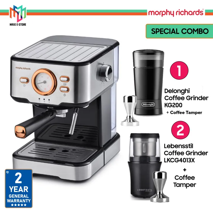 (SPECIAL BUNDLE) Morphy Richards 172EM1 Pump Espresso Coffee Maker