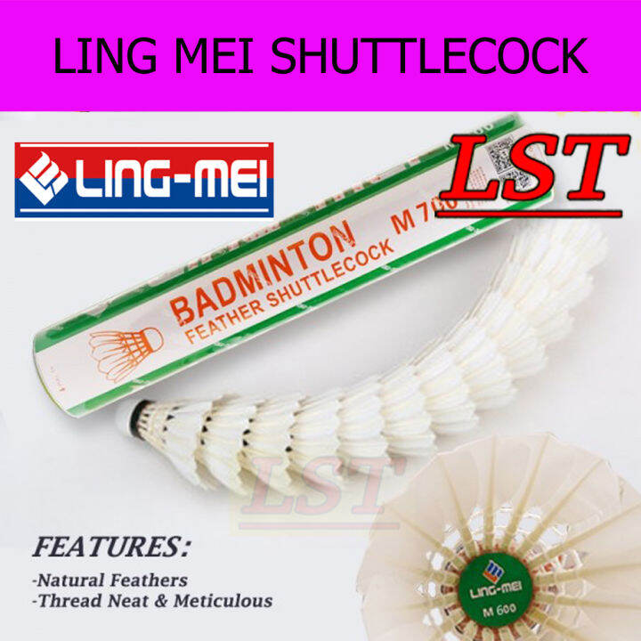 LingMei Shuttlecock M800 /M700 / M600 (76) Badminton Feather