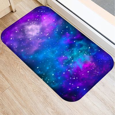 Cosmic Outer Space Stars Starry Sky Mats Carpet Rug Doormat Living Room Non-slip Kitchen Floor Mat