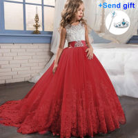 Elegant Christmas Princess summer Dress 6-14 Years Kids Dresses For Girls New Year Party Costume Communion Children Clothes