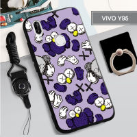 ฝามีที่ถือวงแหวนและเชือก Tputhone เคสโทรศัพท์ Y95เคสสำหรับ VIVO TPU แบบนิ่มทำคลุมทั้งหมดกล่อง