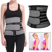 Waist Trainer Double Belt Zip Sweat Belts For Weight Workout Loss Trimmer Compression R1N3