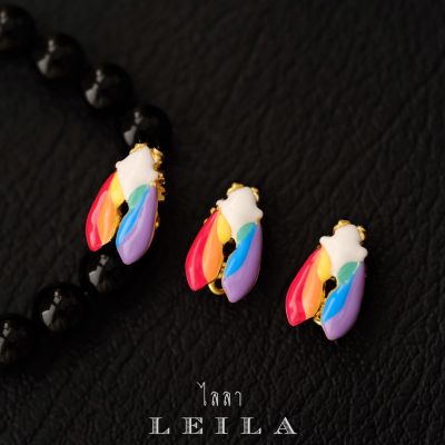 Leila Amulets แมลงภู่คำหลวง Baby Leila Collection รุ่น Pride Month (พร้อมกำไลหินฟรีตามรูป)