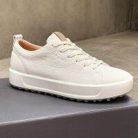 ECCO Ladies Genuine Leather Outdoor Golf Shoes Anti-Slip Spikeless Sports Casual 4NJN