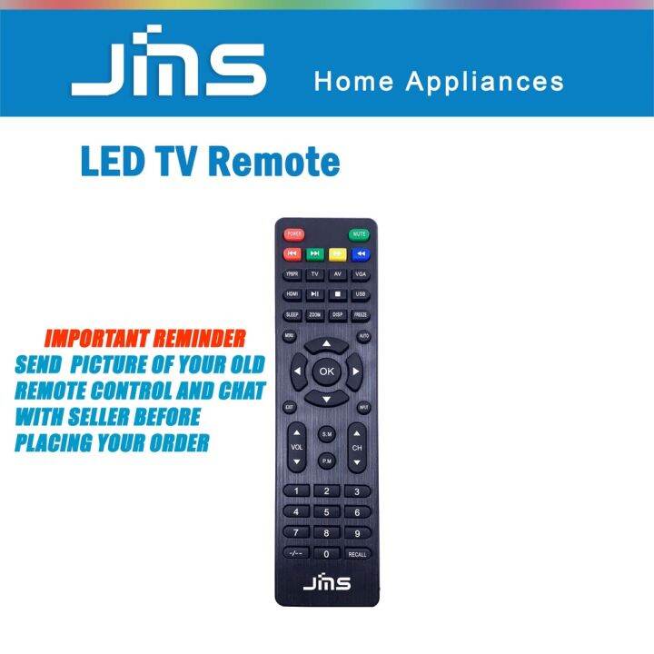 JMS LED TV Remote control Lazada PH