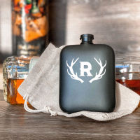 Personalized Pocket Portable Stainless Steel Hip Flask 6 oz Whiskey Alcohol Bottle Wedding Party Groomsmen Gifts