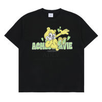 [Acme De La Vie] 2023ใหม่ ADLV เสื้อยืดแขนสั้นหัวใจหมีย้อนยุค