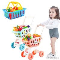 【hot】☇  Shopping Cart Cut Fruit Vegetables Pretend Game Basket Food Children Educational