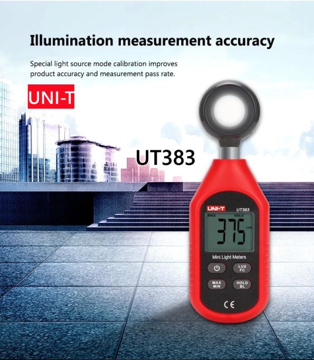 uni-t-ut383-เครื่องวัดแสง-ลักซ์มิเตอร์-ความสว่างแสง-มิเตอร์วัดแสง