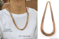 สร้อยคอโรสโกล Rosegold 10มิล necklace สแตนเลสแท้ Stainless แฟชั่นชาย แฟชั่นผู้หญิง 316l allacc