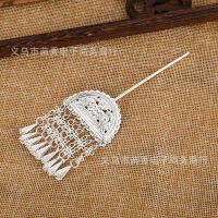 Antique Hanfu headwear, hair accessories, long multi-layer small fresh tassel accessories, imitation Miao silver insertions, butterfly step swaying  U7EV