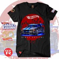 （Contact customer service to customize for you）Nissan GTR Skyline R34 City Hotwheel 50th Anniversarry T-shirt Big size Hypebeast Streetwear baju lelaki r35 hotwheels（Childrens Adult Sizes）