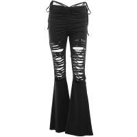 GS22060 Dark Wind High Waist Summer Slim Fit Pants Childrens European and American Fashion Hollow out Slim Spicy Girl Casual Pants