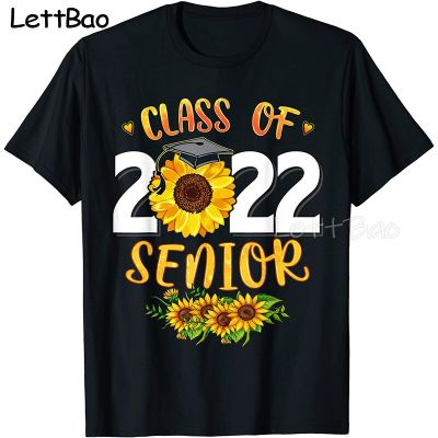 Sunflower Graduation Senior 22 Class Of 2022 Graduate Tshirt T Shirt Men Cute Tshirts Funny 100% Cotton Gildan