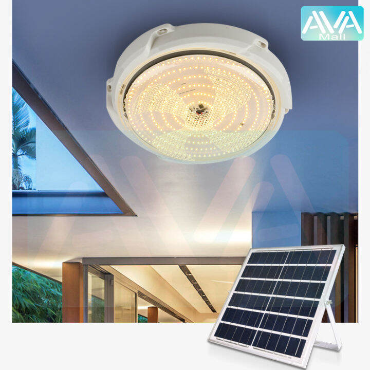 ava-mall-ไฟโซล่าเซลล์ติดเพดาน-1แถม1-ไฟเพดานบ้าน-led3สี-โคมไฟติดเพดาน-solar-ceiling-light-หลอดไฟโซล่าเซล-โคมไฟห้องนอน-ไฟติดผนัง-หลอดไฟ-led-วงกลม