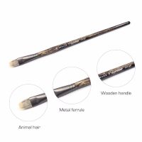 6 pcs Watercolor Painting Mongoose Hair brush Wood grain birch Artist Oil Painting Brushes Acrylic Paint Brush Set Art supplies