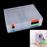 New A4 Transparent Storage Box Clear Plastic Document Paper Filling Case File Tool Storage Shelving