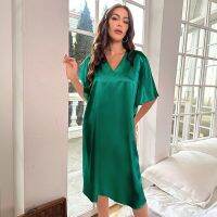 ชุดชั้นในสตรีเซ็กซี่ผ้าไหมน้ำแข็ง Shuiqun Camisolas Femininas Com Gola Redonda Vestido Verão Camisola