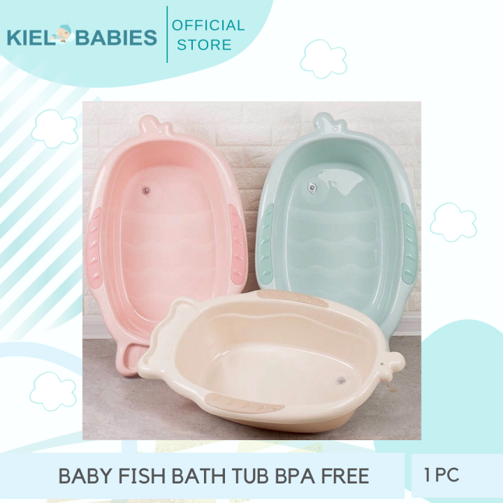 Newborn Safety Fish Shaped Plastic Baby Bath Tub 100 BPA Free Lazada PH
