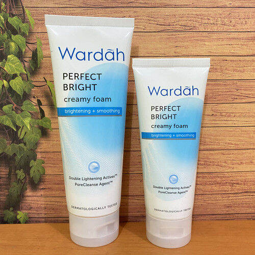 Wardah Perfect Bright Creamy Foam Brightening Smoothing Sabun Pencuci