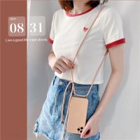 {OLI STUDIO}สายคล้องคอสุดหรูโซ่ซิลิโคน SoftCase11XSX XR X 7 8 Plus CarryLanyard Cover Case