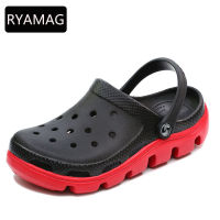 RYAMAG Croc Slip on Casual Garden Clogs Waterproof Shoes Women Classic Nursing Clogs Man Work Sandals Big Size