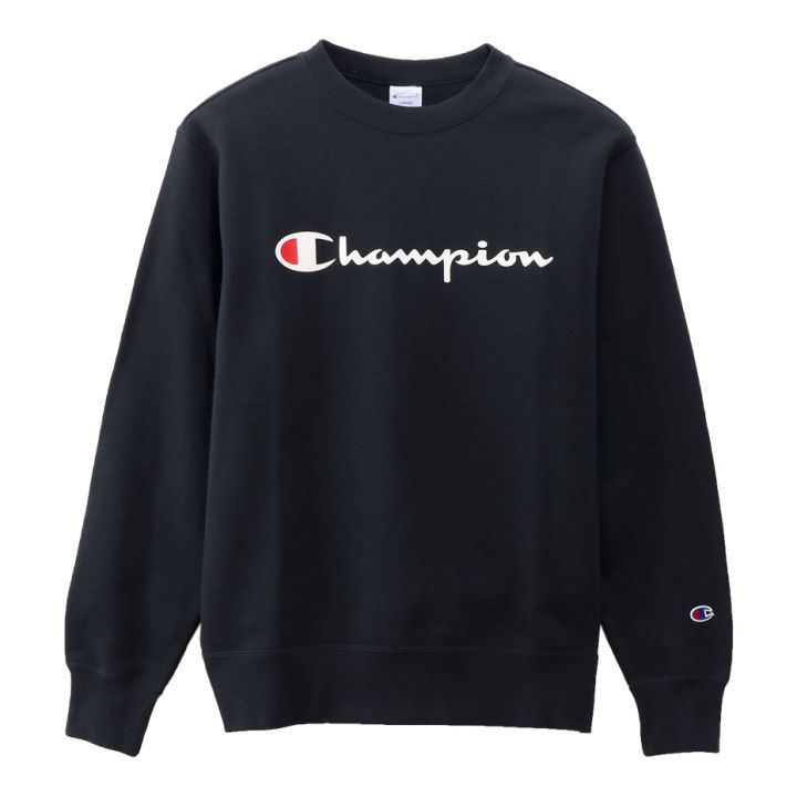 Champion Japan Basic Crew Neck Sweatshirt - Navy | Lazada PH