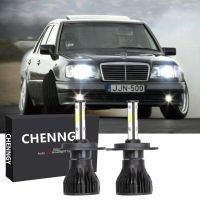 ไฟหน้ารถยนต์ LED 4 ด้าน สําหรับ Mercedes W124 E Class 1993-1995 H4 รับประกัน 24 เดือน