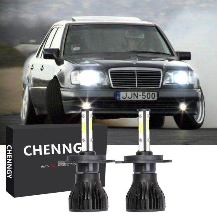 new-ไฟหน้ารถยนต์-led-4-ด้าน-สําหรับ-mercedes-w124-e-class-1993-1995-h4