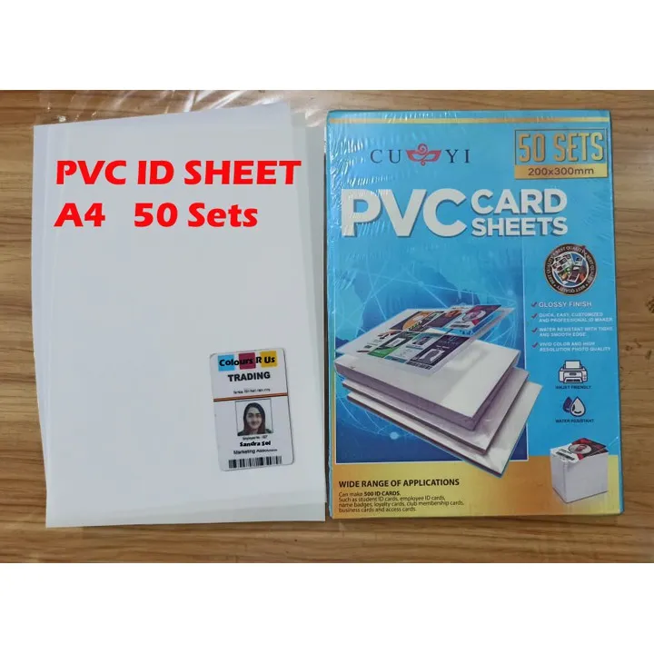 PnB1 box PVC ID Sheet White Inkjet Printable Lazada PH