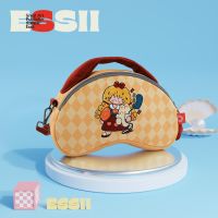 Peach small core illustrator joint single shoulder bag with cute cartoon joker obliquely across the clouds package 【BYUE】