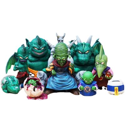 ZZOOI Q Version Anime Dragon Ball Piccolo Daimao Figure Cymbal Tambourine Drum Piano King Piccolo PVC Action Figures Model Toys Gifts