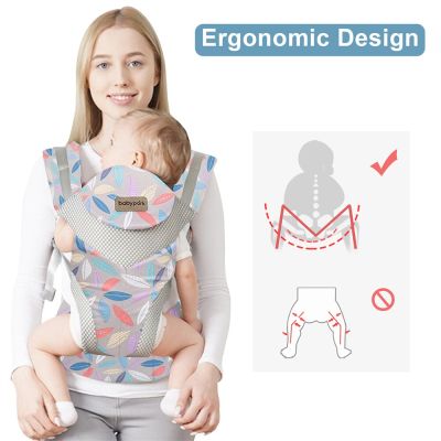 Upgrade Baby Carrier Wrap with Belt Adjustable Kid Waist Kangaroo Newborns Holder Sling Swaddle Reduce Stress Infant 3-36 Months