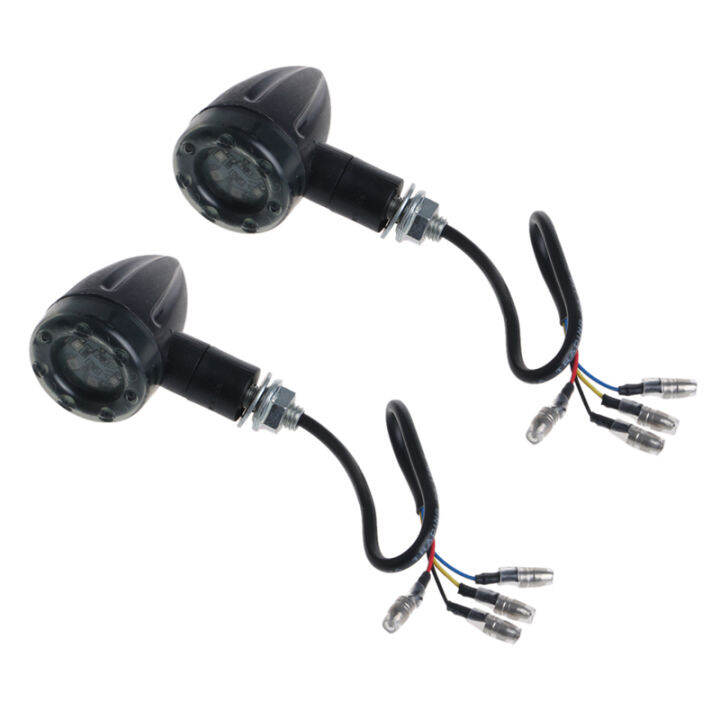 2PCS Creative Motorcycle Turn Signal Light Parking Parking Flowing