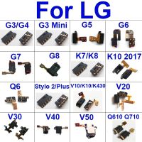 Audio Jack Flex Ribbon สําหรับ LG V20 V30 V40 V50 V10 K7 K8 K10 K430 หูฟัง สําหรับ LG G8 G7 G6 G5 G4 G3 Mini Q7 Q6 Stylo 2 3 4 Plus