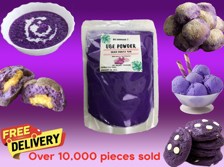 100% PREMIUM Natural Philippine Ube Powder Purple Yam for ube