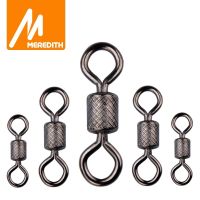 【LZ】™♗✸  MEREDITH Fishing Swivels Ball Bearing Swivel 50PCS/Lot with Safety Snap Solid Rings Rolling Swivel for Carp Fishing Accessories