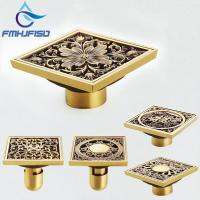 【YF】﹊  Antique Bathtub Shower Drainer Floor Strain Carved Drains Drain Strainer 10x10cm