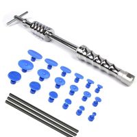 เครื่องมือซ่อมรถยนต์ Paintless Dent Puller เครื่องมือกำจัดรถยนต์ Slide Hammer Puller Tabs Suction Cup Hand Tools Kit