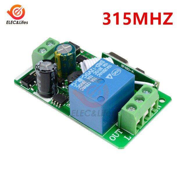 Ac 220v 1ch Wireless Transmitter Receiver Relay Module 315mhz 433mhz