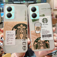 เคสโทรศัพท์ VIVO Y27 Y78 Y02 Y02A Y02T 4G 5G 2023 เคส ปลอก ข้อเสนอสุดพิเศษ แฟชั่น สร้างสรรค์ เยาวชน Starbucks การ์ตูน ซิลิโคนใส บางเฉียบ ปกอ่อน Case