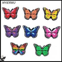 MYIERWU สายรัดข้อมือ X-Mas สำหรับเด็ก8ชิ้นรองเท้าแตะหัวเข็มขัดรูปผีเสื้อรองเท้า8สีมีเสน่ห์