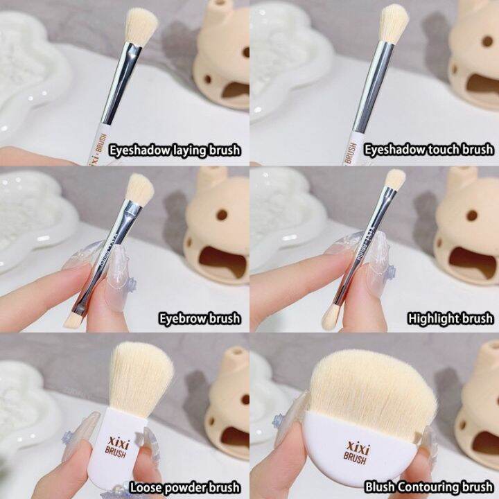 6pcs-mini-cute-portable-set-brush-pocket-cosmetic-brushes-loose-powder-eyeshadow-highlighter-blush-soft-brushes-full-makeup-kits-makeup-brushes-sets