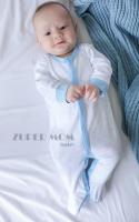 Zuper Mom ชุดหมีเด็กอ่อน บอดี้สูทเด็กอ่อน ชุดเด็กแรกเกิด บอดี้สูทหุ้มเท้า ผ้า cotton 100% สำหรับเด็ก 0-12 เดือน