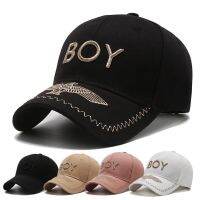 Boy London ใหม่ของแท้ในยุโรปและ Us นกอินทรีสำหรับทั้งหญิงและชายหมวกเบสบอลหมวกบังแดดปักลายหมวกกันแดดคนรักการเดินทาง