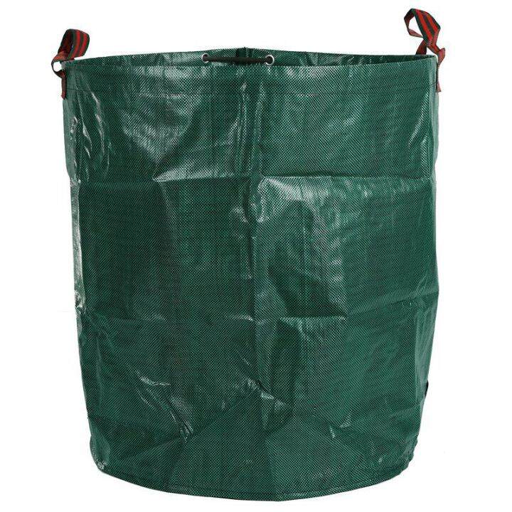 6x-270l-garden-waste-bag-large-strong-waterproof-heavy-duty-reusable-foldable-rubbish-grass-sack