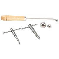 Trumpet Elbow Repair Horn Maintenance Wrench with Solid Wood Handle Trumpet Mouth Tools for Trumpet French Horn